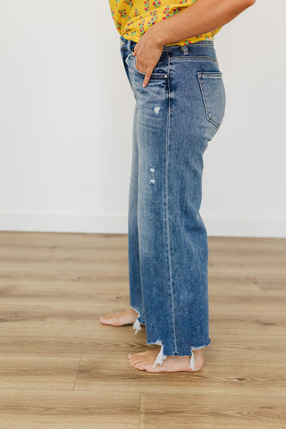Hello High Rise Crop Wide Leg Jean