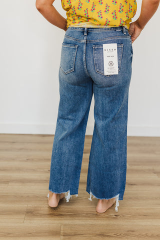 Hello High Rise Crop Wide Leg Jean
