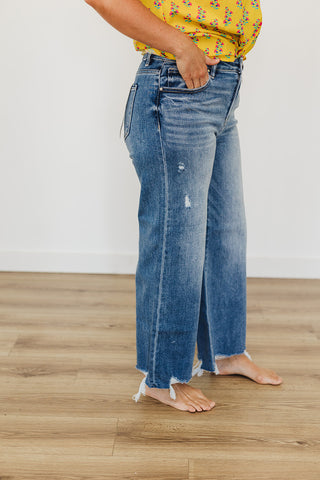 Hello High Rise Crop Wide Leg Jean