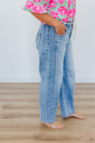 Susie Slouchy Ankle Barrel Jeans