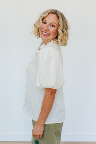 Cool & Classic Top - Cream