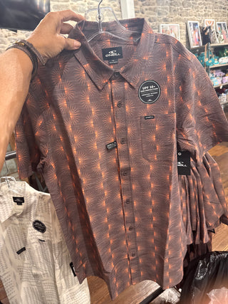 UPF Slub Relaxed Fit Shirt - Chocolate