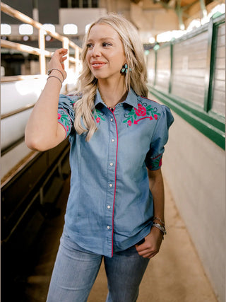 Loretta Top - Denim
