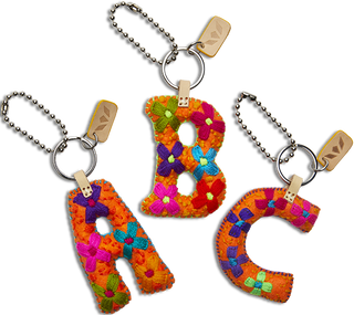 Orange Felt Alphabet Charms | Consuela