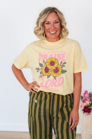 Praise The Lord Tee - Butter Yellow