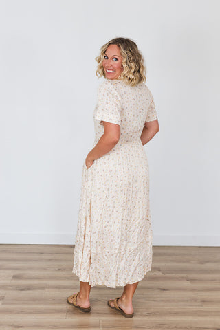 La Dahlia Dress - Dustbloom Antique White