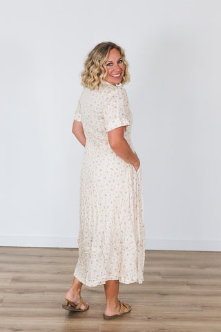 La Dahlia Dress - Dustbloom Antique White