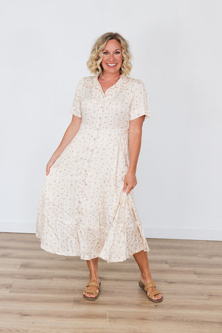 La Dahlia Dress - Dustbloom Antique White