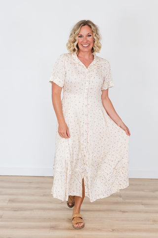 La Dahlia Dress - Dustbloom Antique White