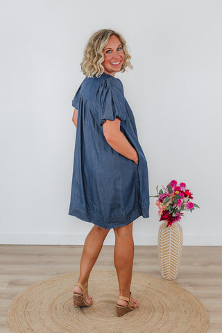 Everyday Denim Dress - Dark Wash