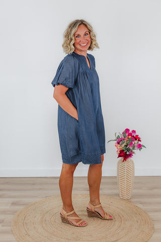 Everyday Denim Dress - Dark Wash