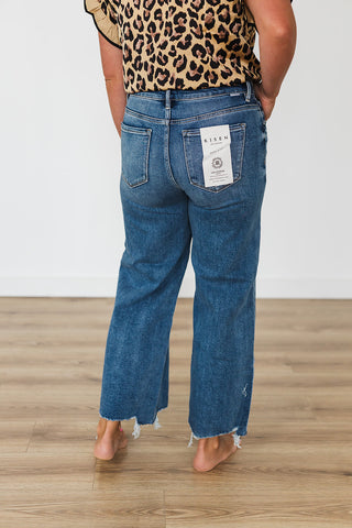 Hello High Rise Crop Wide Leg Jean