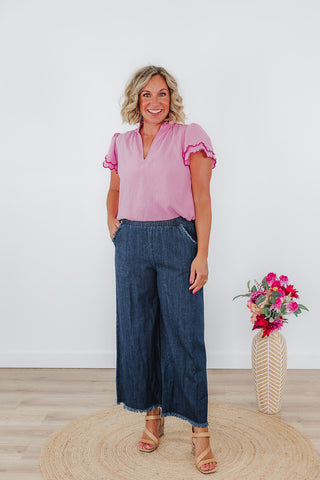 Friendly Fray Pants - Dark