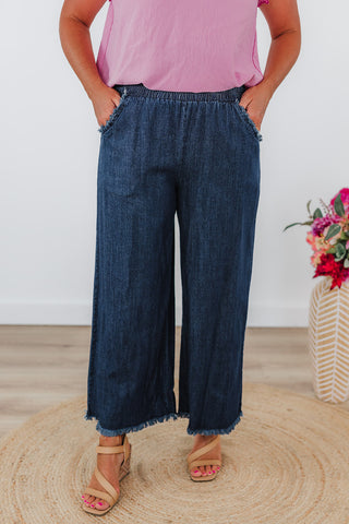 Friendly Fray Pants - Dark
