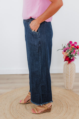 Friendly Fray Pants - Dark