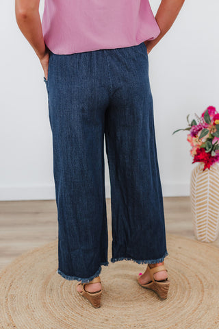 Friendly Fray Pants - Dark