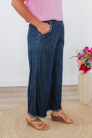 Friendly Fray Pants - Dark
