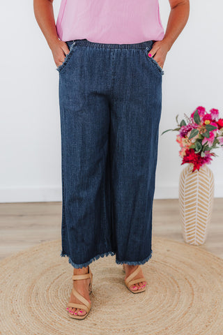 Friendly Fray Pants - Dark