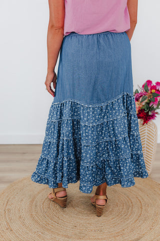 Melanie Maxi Skirt - Denim