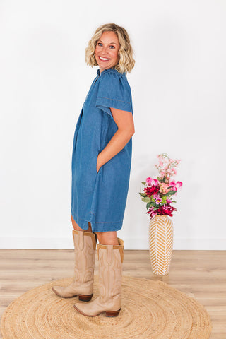 Stay Classy Denim Dress