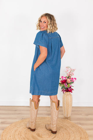 Stay Classy Denim Dress