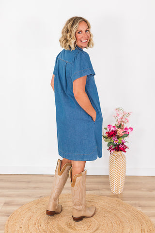 Stay Classy Denim Dress
