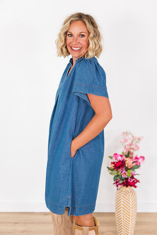Stay Classy Denim Dress