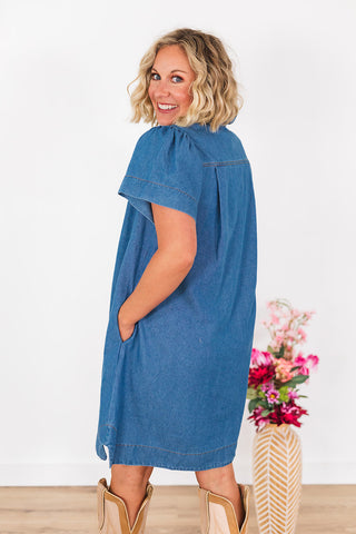Stay Classy Denim Dress