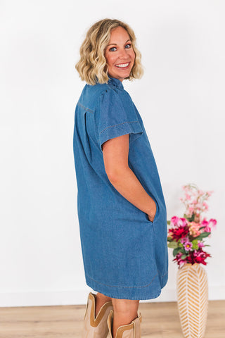 Stay Classy Denim Dress