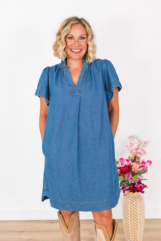 Stay Classy Denim Dress