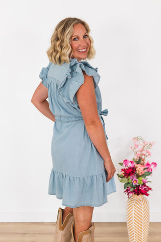 Concert Season Dress - Light Denim