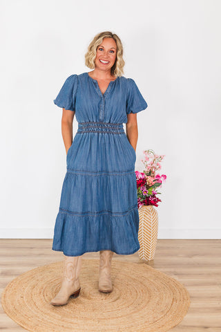 Denim Maxi Dress