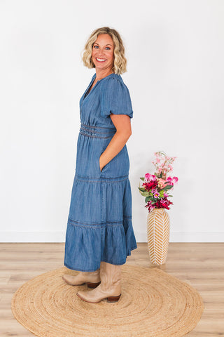 Denim Maxi Dress