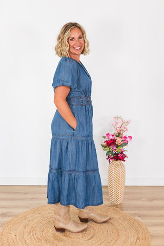 Denim Maxi Dress