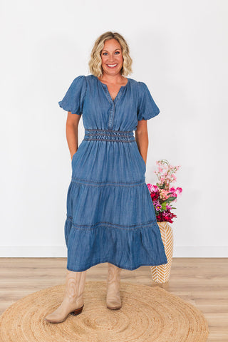 Denim Maxi Dress