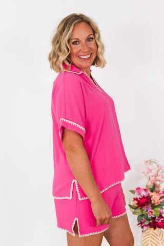 Beauty in Hot Pink Top