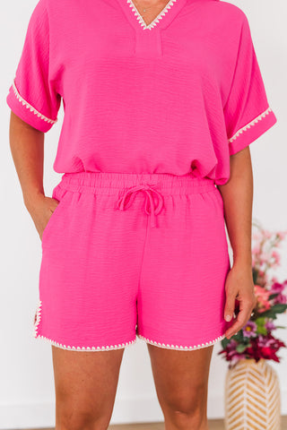 Beauty in Hot Pink Bottoms