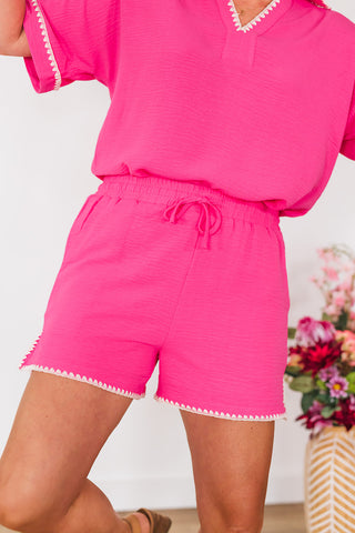 Beauty in Hot Pink Bottoms