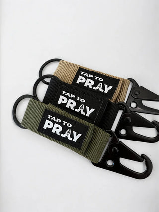 Tactical Carabiner Keychain- Tap to Pray