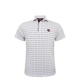 Texas A&M Landman White Polo