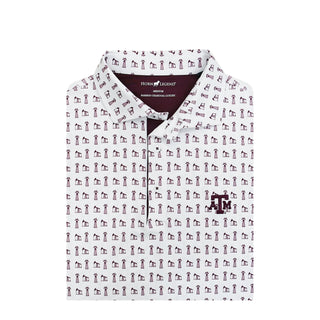 Texas A&M Landman White Polo