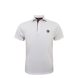 Texas A&M Aggies Checkers Polo - White