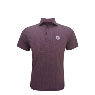 Texas A&M Maroon Football Laces Polo
