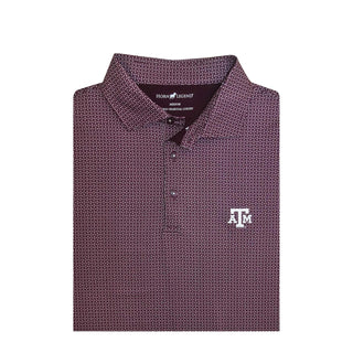 Texas A&M Maroon Football Laces Polo