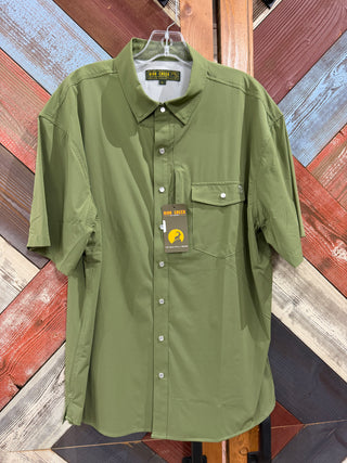 4 Mile Creek Pearl Snap Button Up - Green