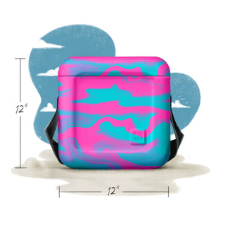 Pink & Blue Swirl Cooler - FOAM