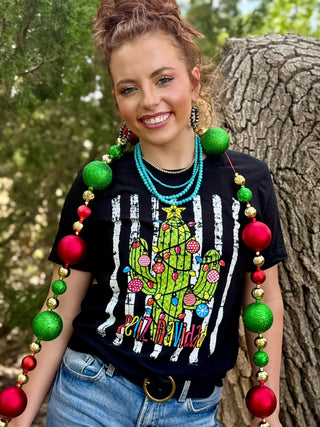 Feliz Navidad Cactus Tee