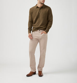 Machray Athletic Fit Straight Leg Pants- Khaki