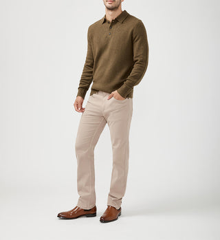 Machray Athletic Fit Straight Leg Pants- Khaki