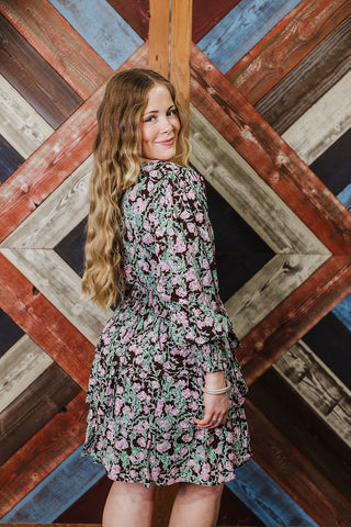 Chocolate Flowers Dress